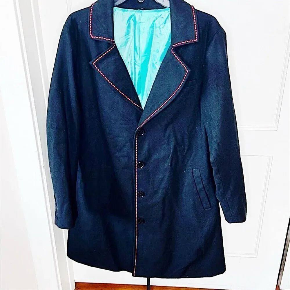 Hot Topic The Lost Boys David Trench Coat Sample Piece no Patches Large Goth Pun
